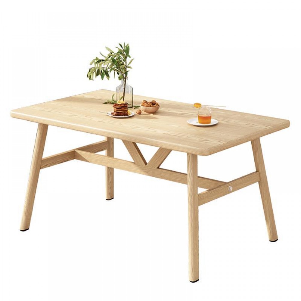 Τραπέζι κουζίνας σε φυσικό χρώμα 140x80xΥ75εκ.