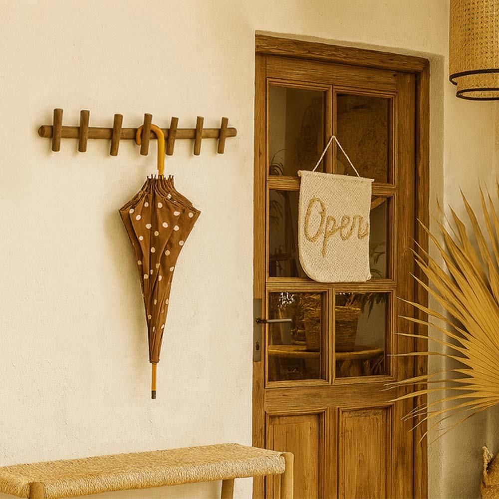 Κρεμάστρα τοίχου Nextdeco Tribeca ανακυκλωμένο ξύλο teak Υ12x5x60εκ.