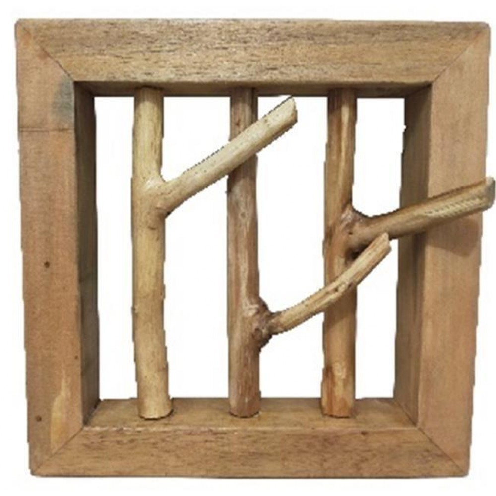 Κρεμάστρα τοίχου Nextdeco Tribeca ανακυκλωμένο ξύλο teak Υ25x11/8x28εκ.