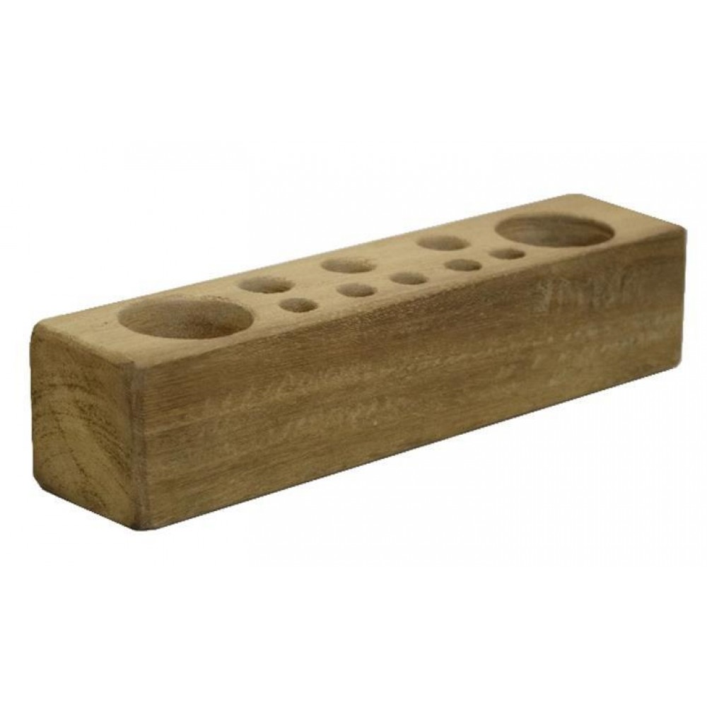 Μολυβοθήκη Nextdeco Tribeca ανακυκλωμένο ξύλο teak Y8x8x36εκ.
