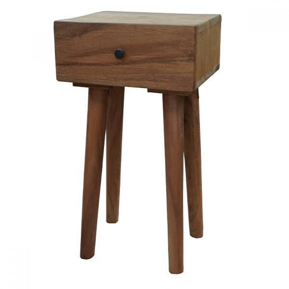 Κομοδίνο Nextdeco Tribeca ανακυκλωμένο ξύλο teak Υ65x30x35εκ.