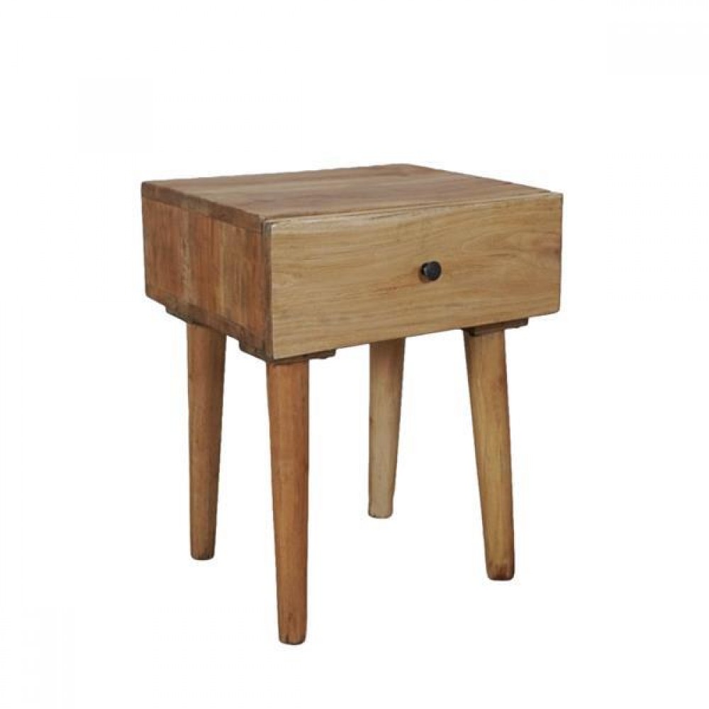 Κομοδίνο Nextdeco Tribeca ανακυκλωμένο ξύλο teak Υ50x35x40εκ.