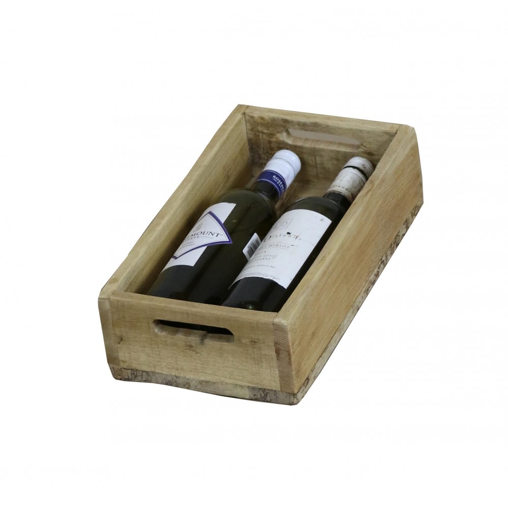 Κουτί αποθήκευσης κρασιού Nextdeco ανακυκλωμένο ξύλο mahoni Υ9xΜ34xΠ19εκ