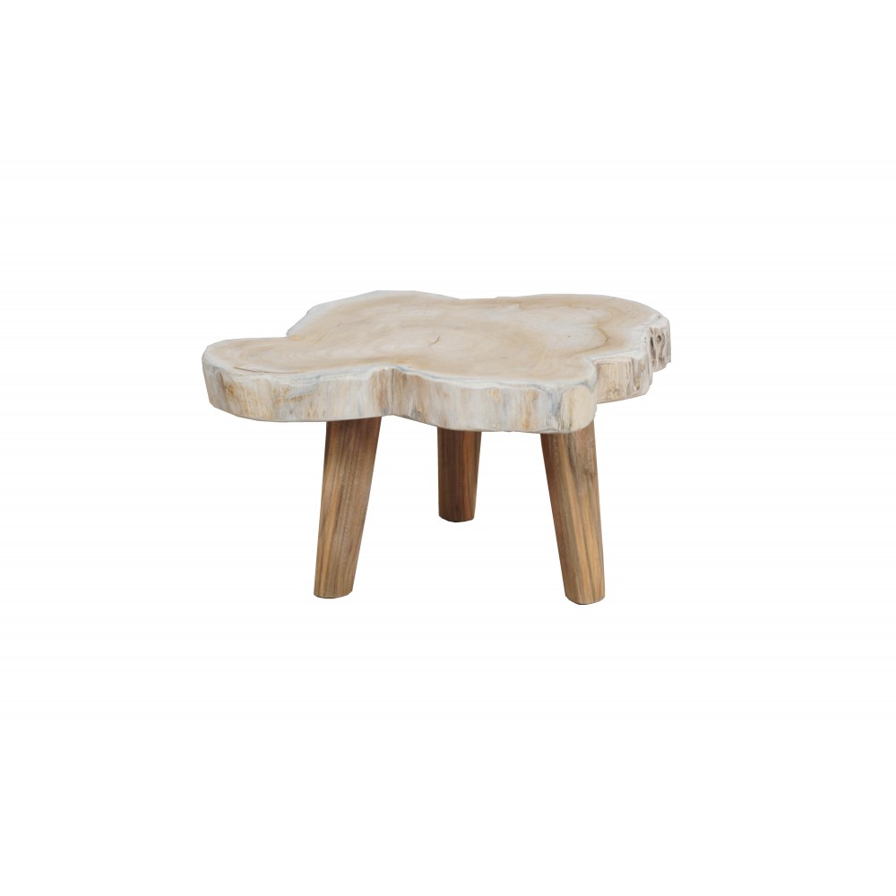 Τραπεζάκι Nextdeco από ανακυκλωμένο ξύλο teak Υ25xM48xΠ45εκ