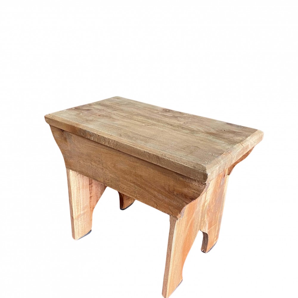 Σκαμπό Nextdeco ανακυκλωμένο ξύλο mahoni Υ24xM40xΠ24εκ