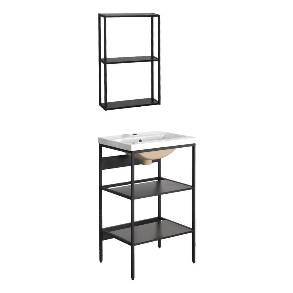 Ραφιέρα βάσης με νιπτήρα Nextdeco Y80x50.5x39.5εκ. - Υ70x50.5x15εκ