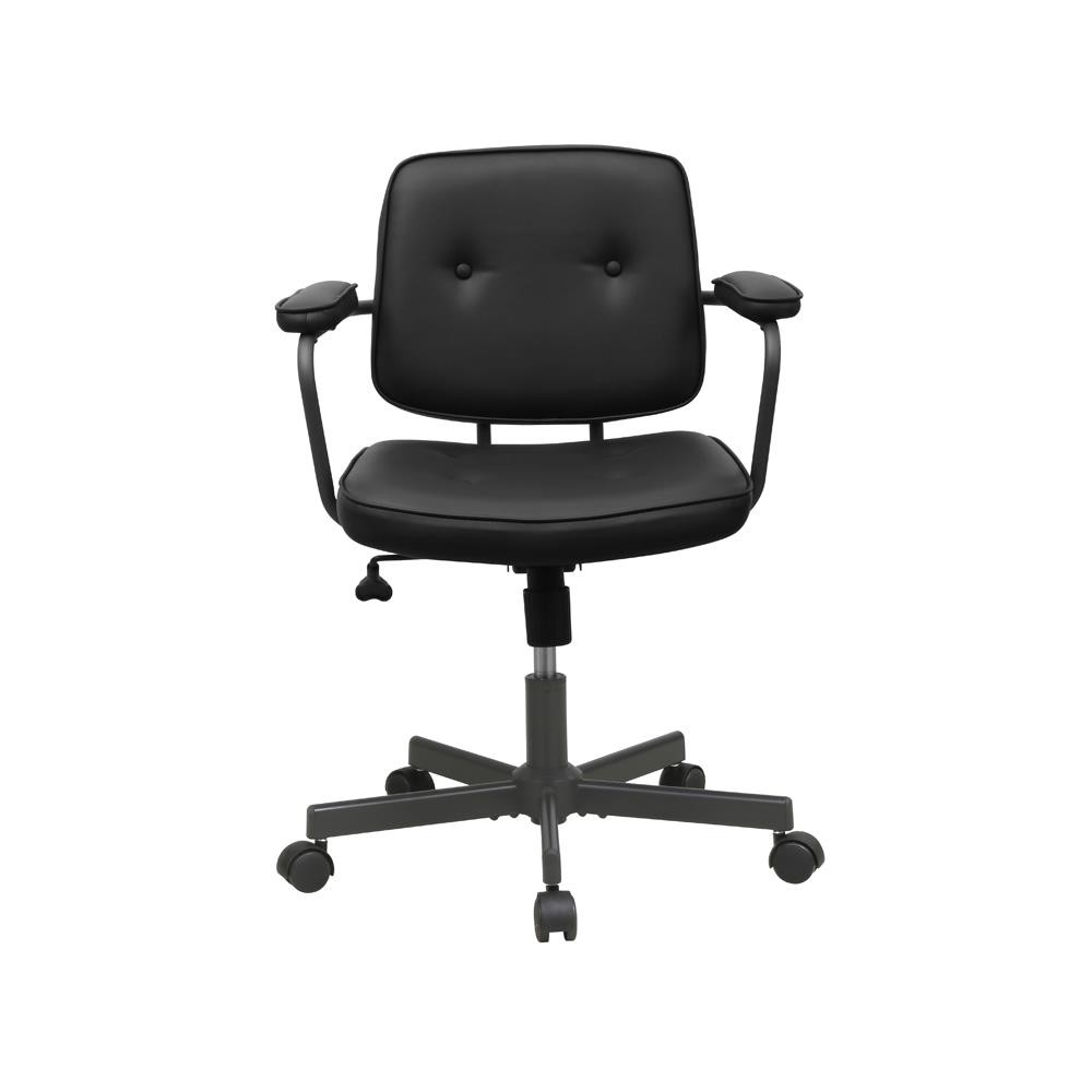 Καρέκλα γραφείου Nextdeco μαύρη Υ77-87x62.5x60,5εκ,