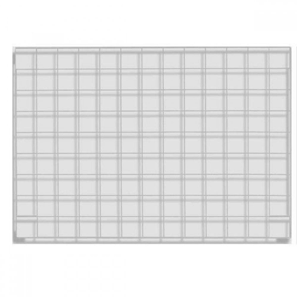 Διακοσμητικό πλέγμα τοίχου, μεταλλικό, λευκό, 80x40 εκ.