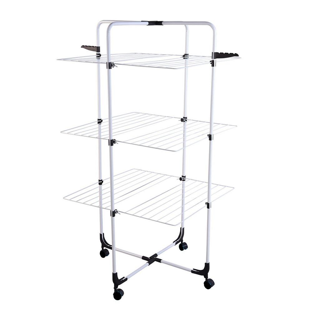 Πτυσσόμενη απλώστρα ρούχων 3 επιπέδων Y137x71εκ.