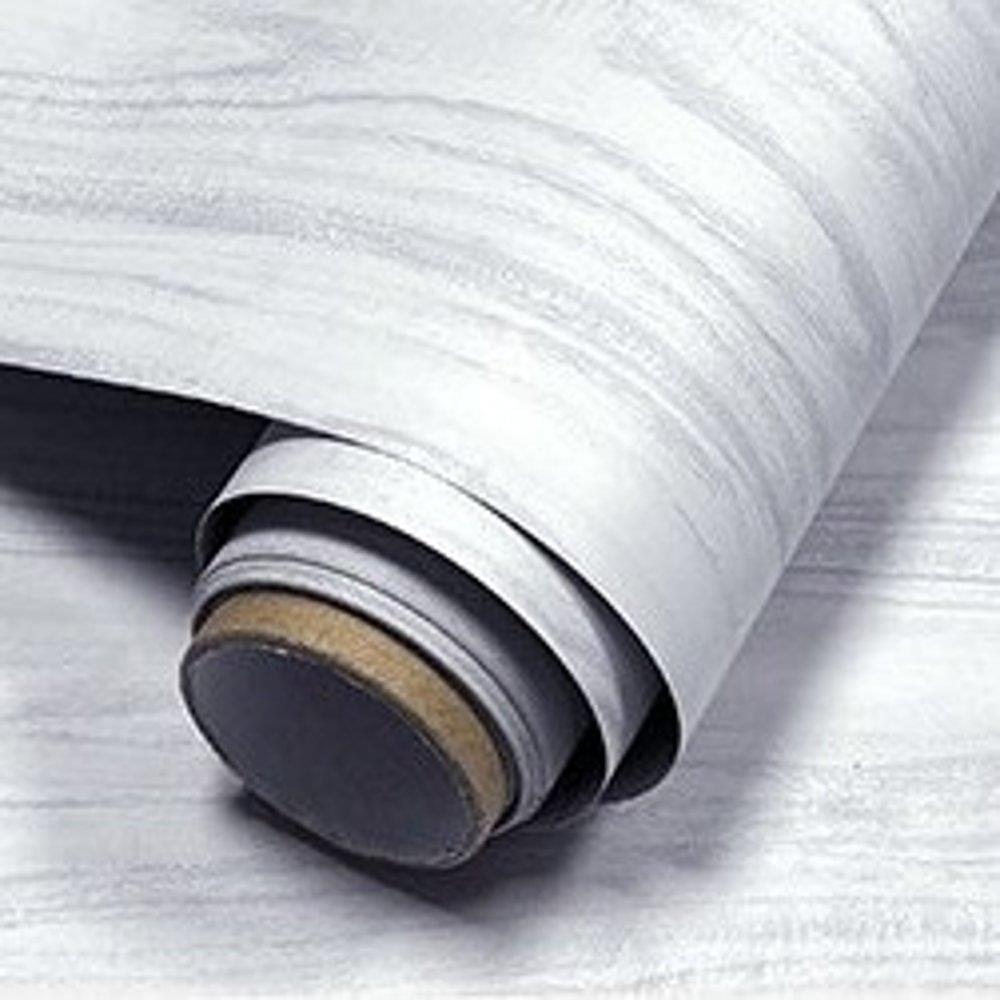 Αυτοκόλλητο διακοσμητικό ρολό με όψη ξύλου γκρι 60x300εκ.