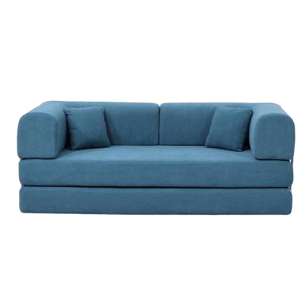 Compressed Nextdeco καναπές-κρεβάτι μπλε 200x100x75εκ.