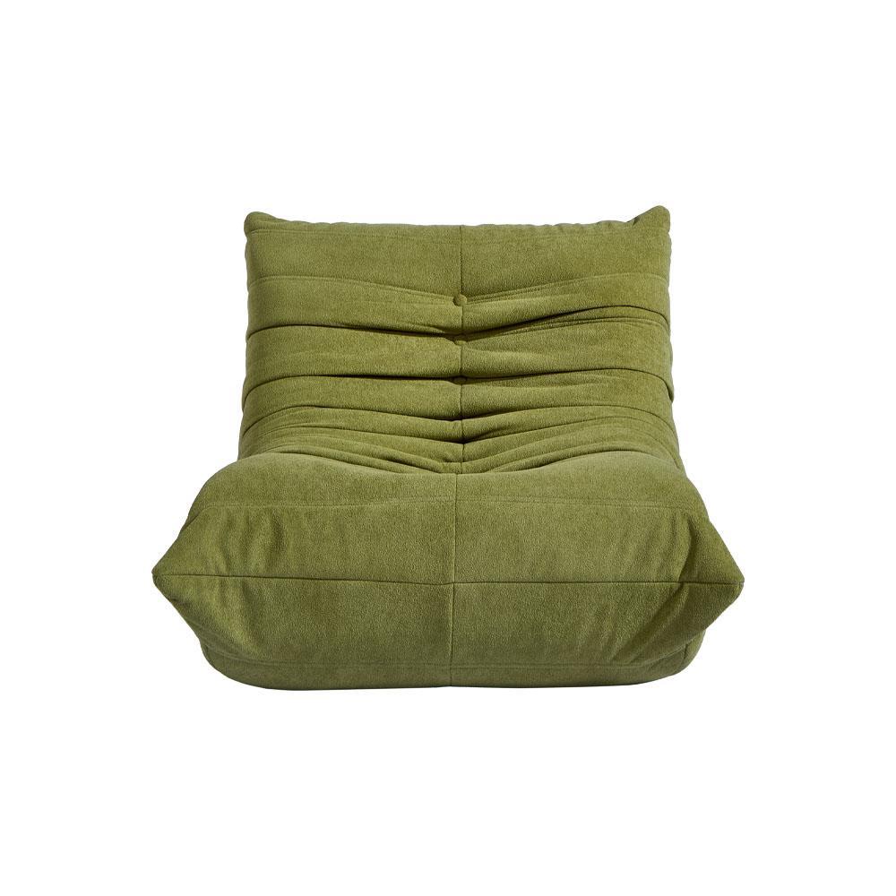 Compressed Nextdeco πολυθρόνα Togo χακί Υ70x85x103εκ.