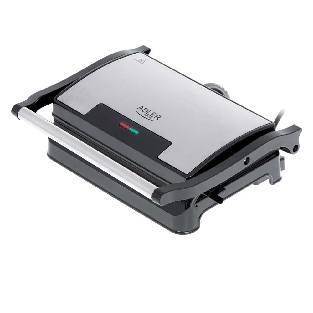 Τοστιέρα γκριλιέρα Adler Υ8,5x27x22εκ. 700-1200W