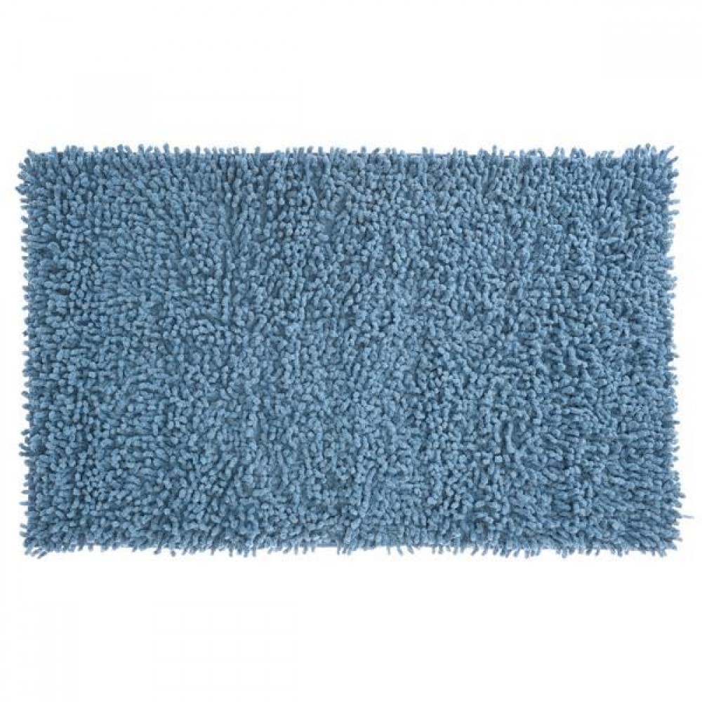 Χαλάκι μπάνιου Shaggy I  μπλε 45x75εκ.