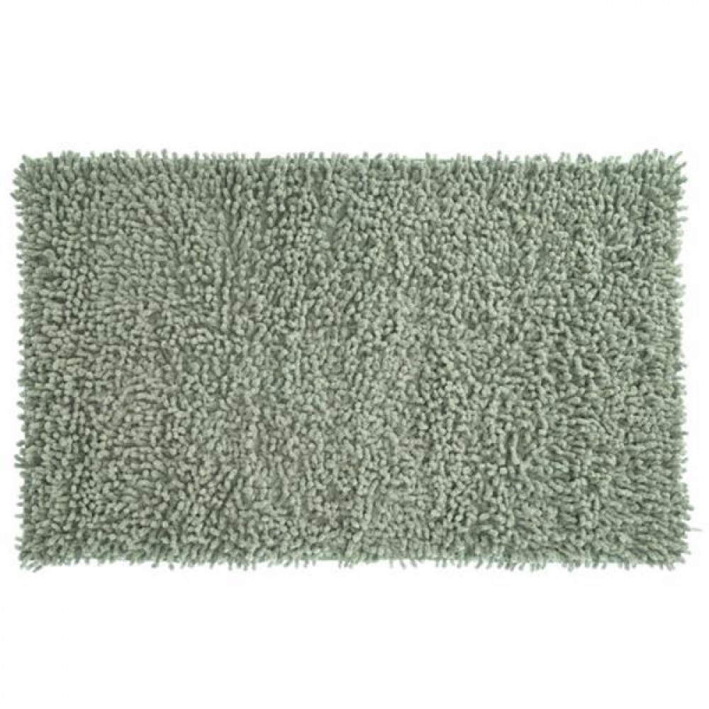 Χαλάκι μπάνιου Shaggy I πράσινο 45x75εκ.
