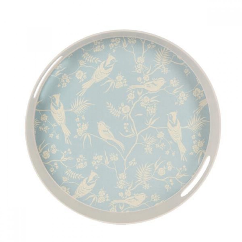 Δίσκος σερβιρίσματός από bamboo Ø30xY4εκ. γαλάζιος