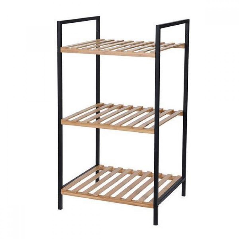 Ραφιέρα 3 ράφια μπαμπού Υ70x38x32,5εκ.