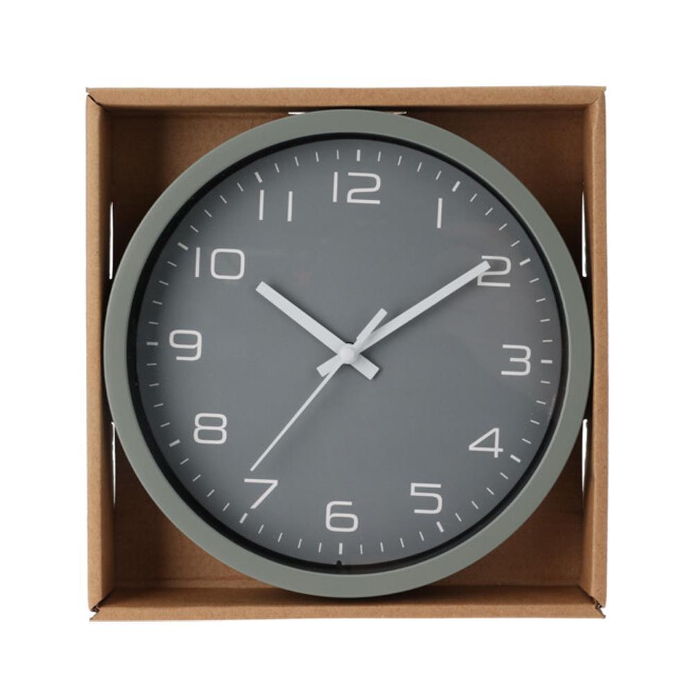 Ρολόι τοίχου γκρι Ø20εκ.