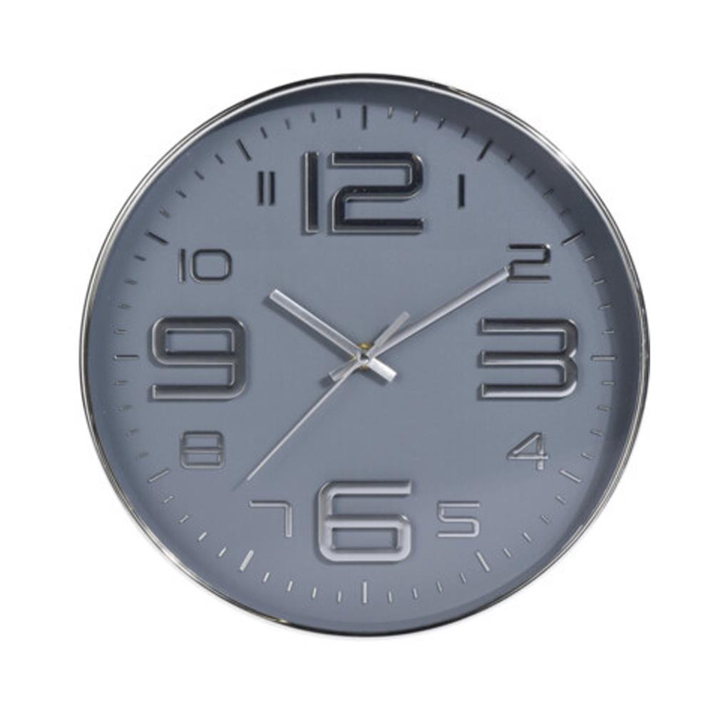 Ρολόι τοίχου γκρι Ø30.5εκ.