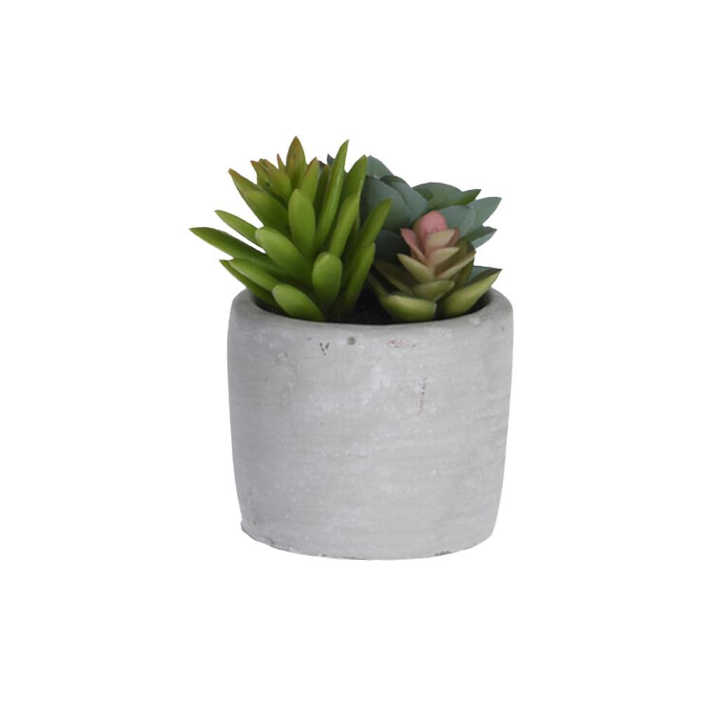 Φυτό τεχνητό παχύφυτα II 12εκ., σε κεραμικό γλαστράκι Ø7xΥ6,5εκ.