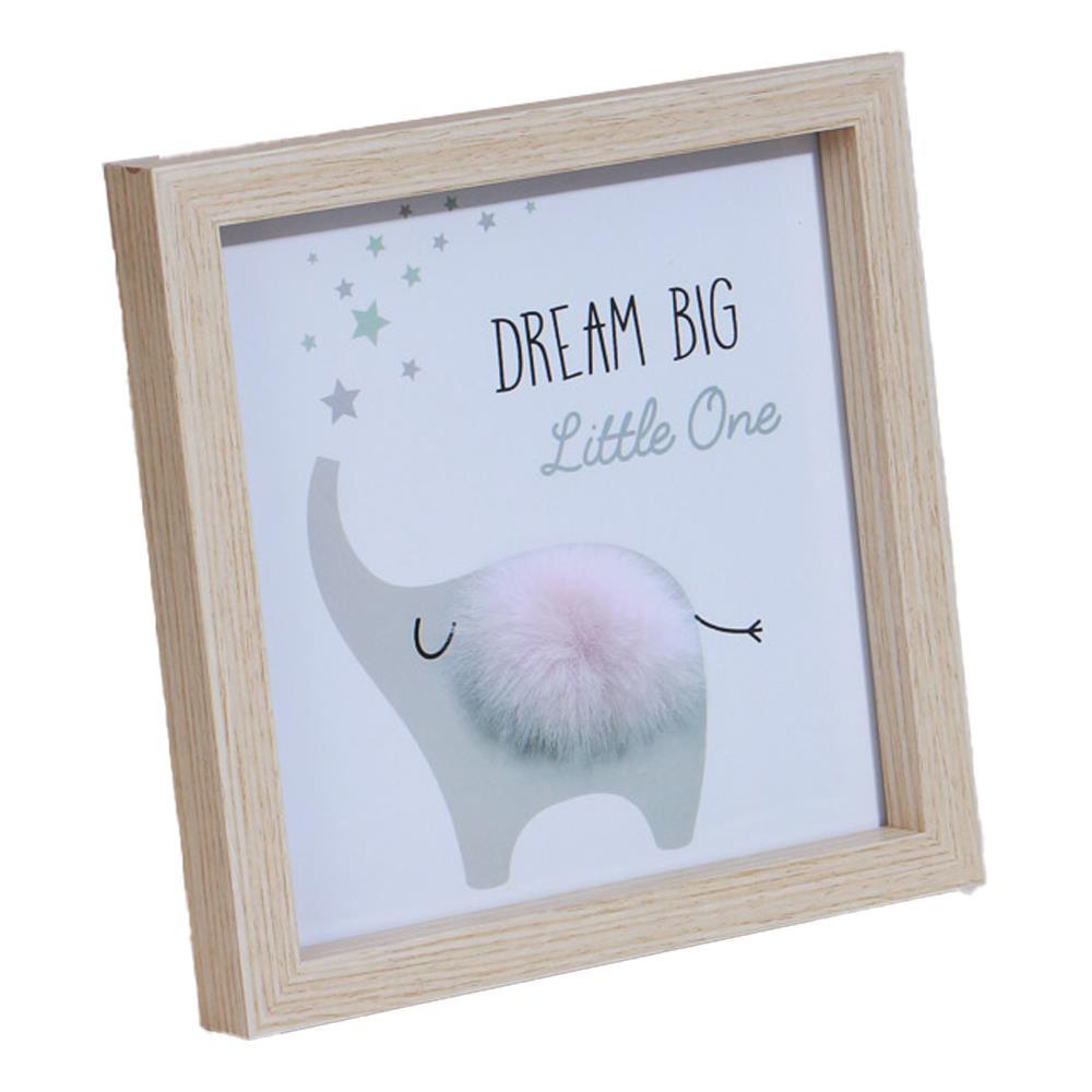 Διακοσμητικό κάδρο ελεφαντάκι Υ20x20x2,7εκ.