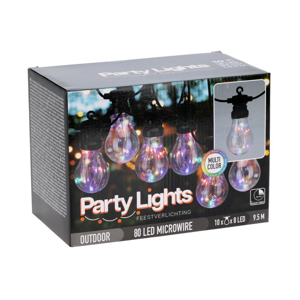 Διακοσμητική αλυσίδα 10 χρωματιστά φωτάκια