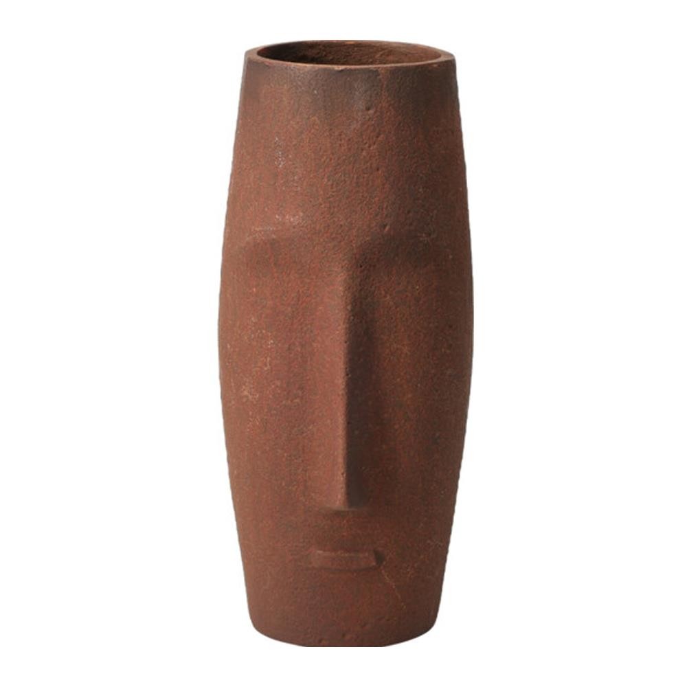 Βάζο αλουμινίου Nextdeco καφέ Υ20χØ9εκ.