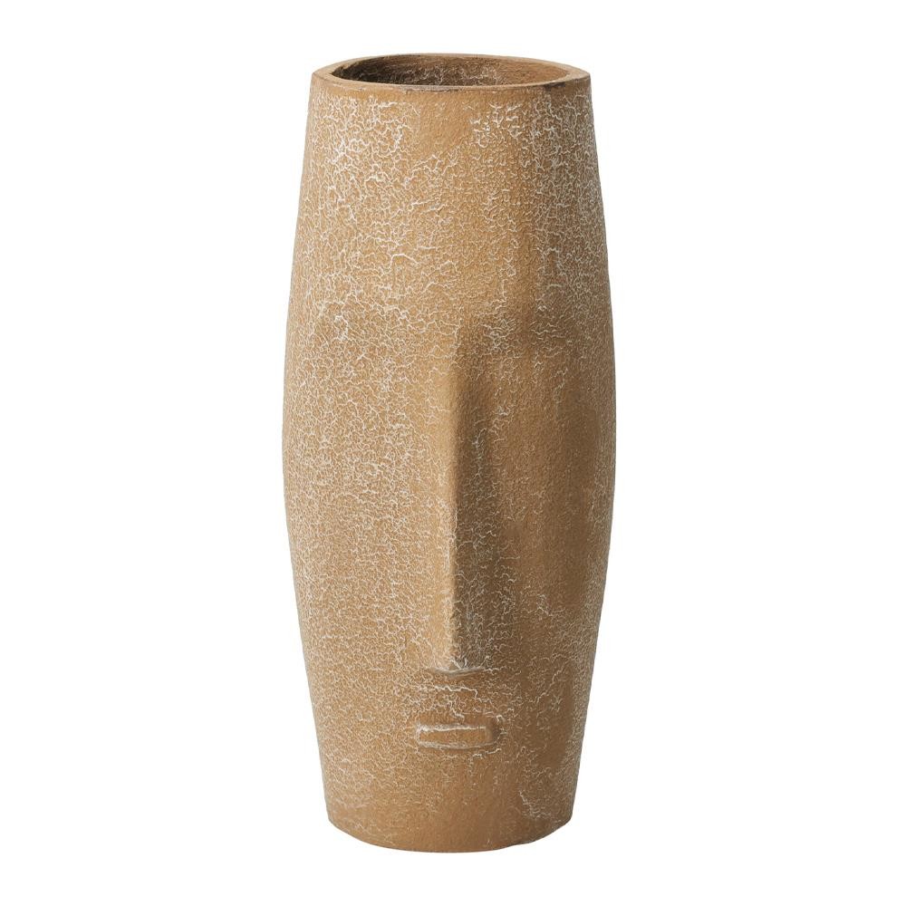 Βάζο αλουμινίου Nextdeco ανοιχτό καφέ Υ20χØ9εκ.