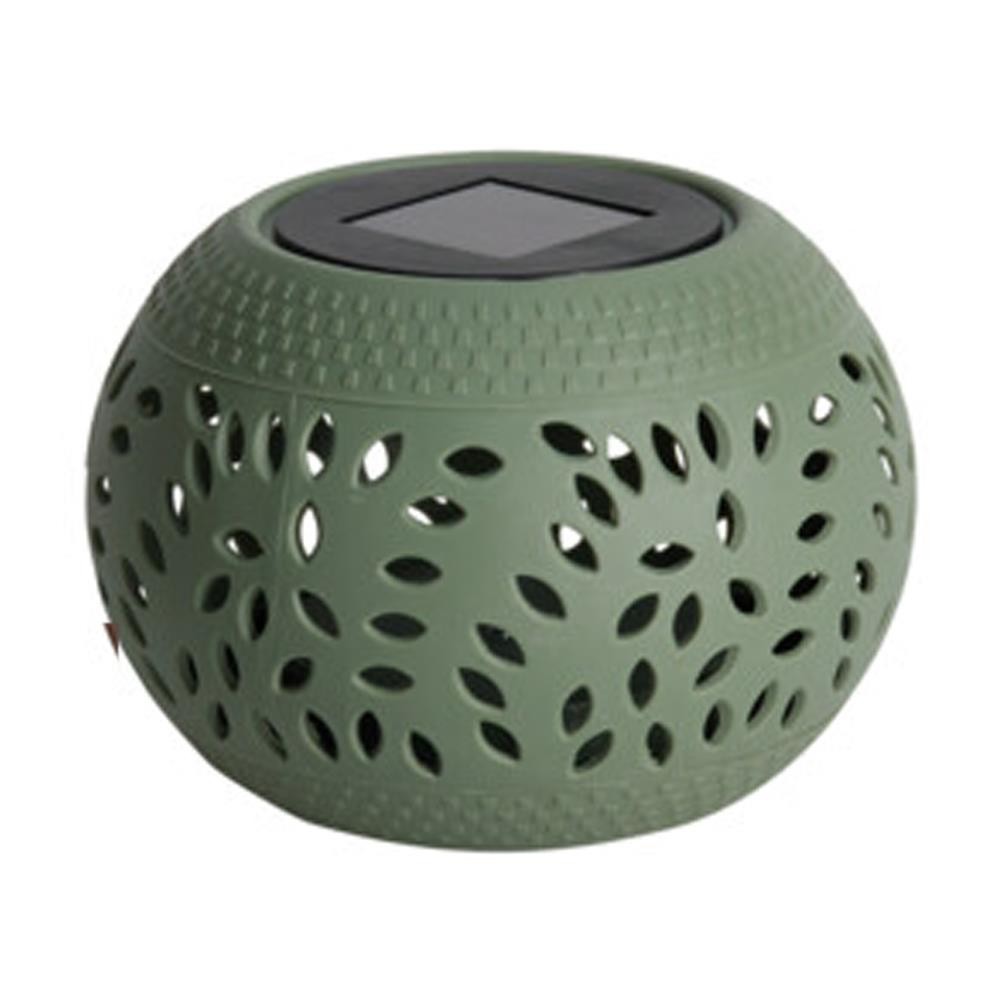 Ηλιακό φανάρι εξωτερικού χώρου PP πράσινο Y10,5x Ø15εκ.