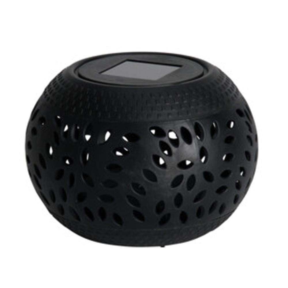 Ηλιακό φανάρι εξωτερικού χώρου PP μαύρο Y10,5x Ø15εκ.