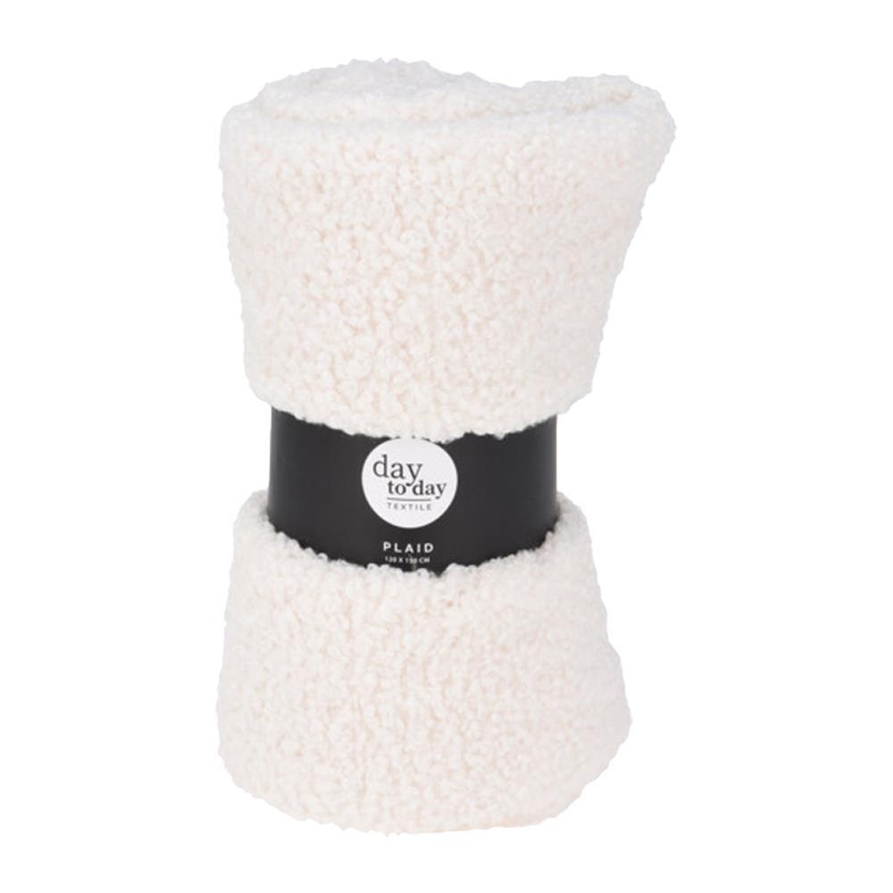 Κουβέρτα teddy fleece εκρού 150x120εκ.