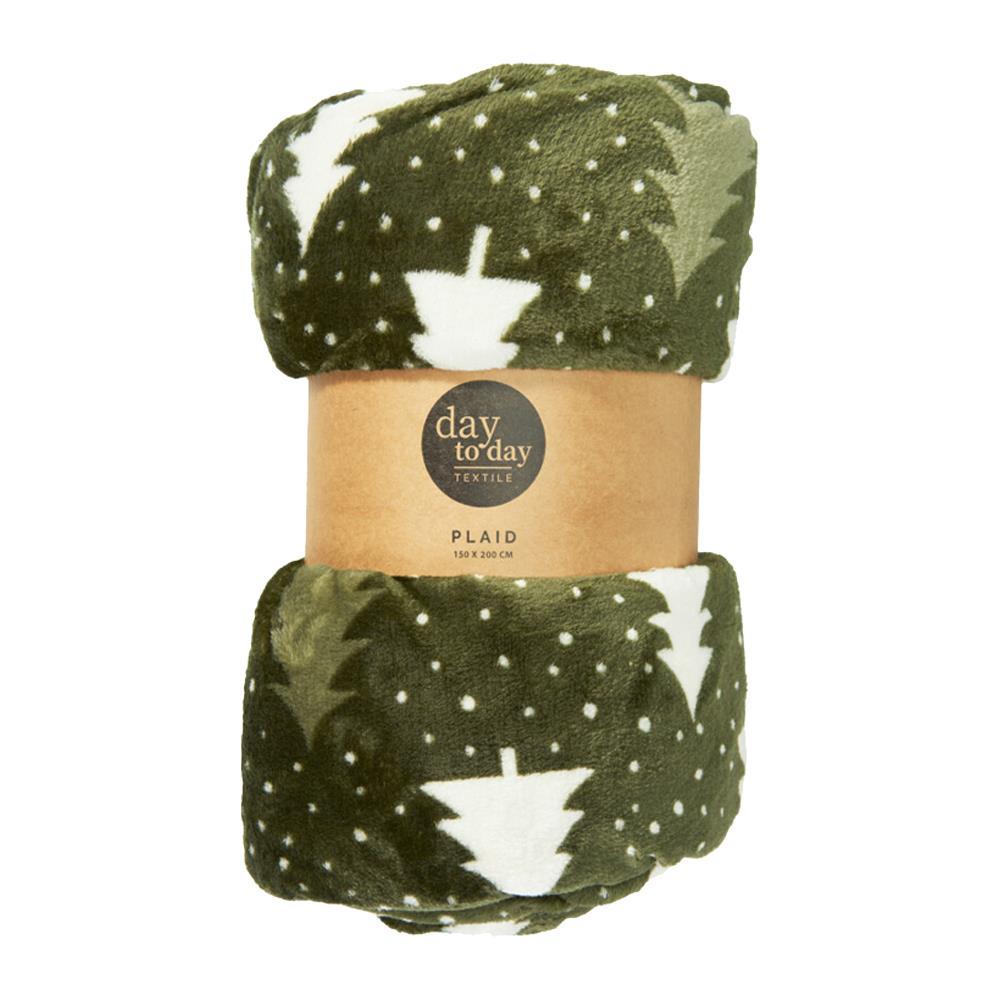 Κουβέρτα χριστουγεννιάτικο δέντρο πράσινο 200x150εκ.