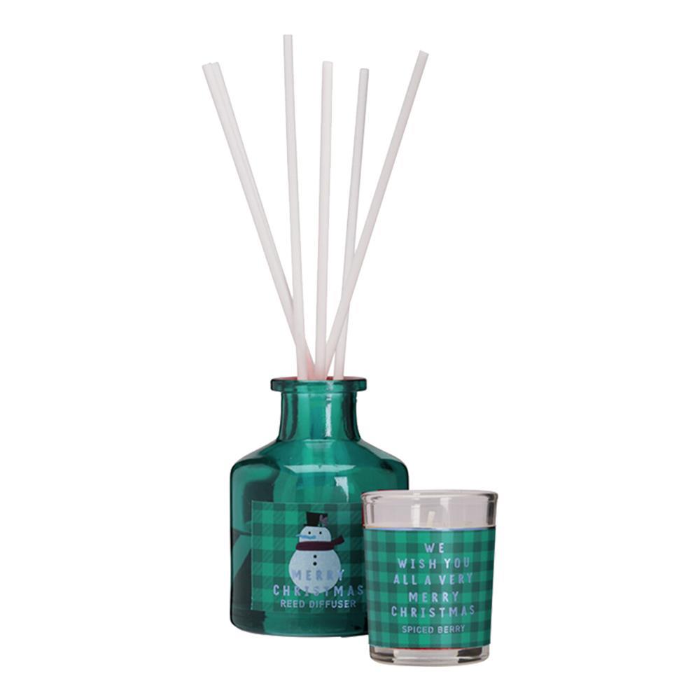 Σετ αρωματικό diffuser - κερί Χριστουγεννιάτικο Peacefull Woodland