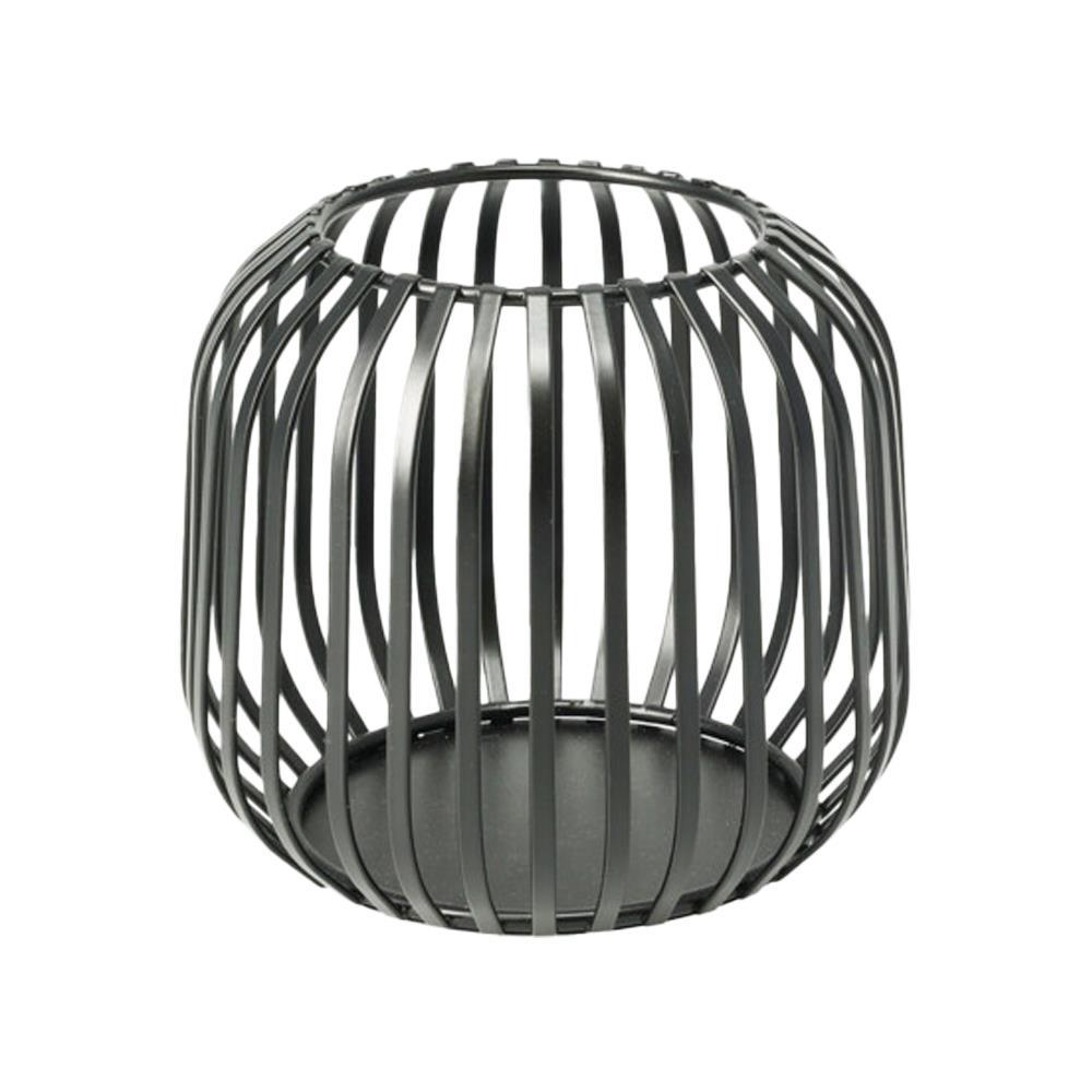 Κηροπήγιο μεταλλικό για ρεσώ μαύρο 12,5x11,4εκ