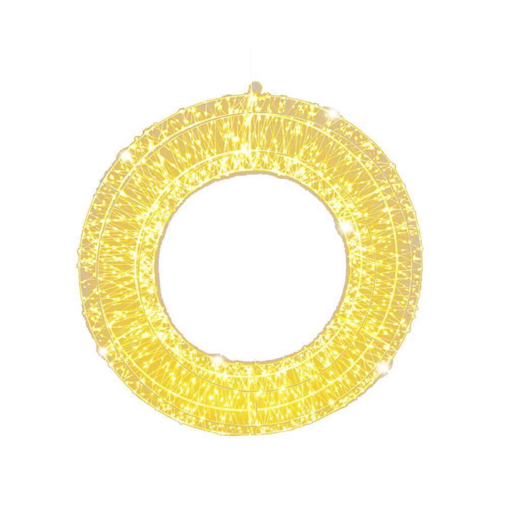 Στεφάνι φωτιστικό 960 LED θερμό λευκό Υ38×38×8εκ.