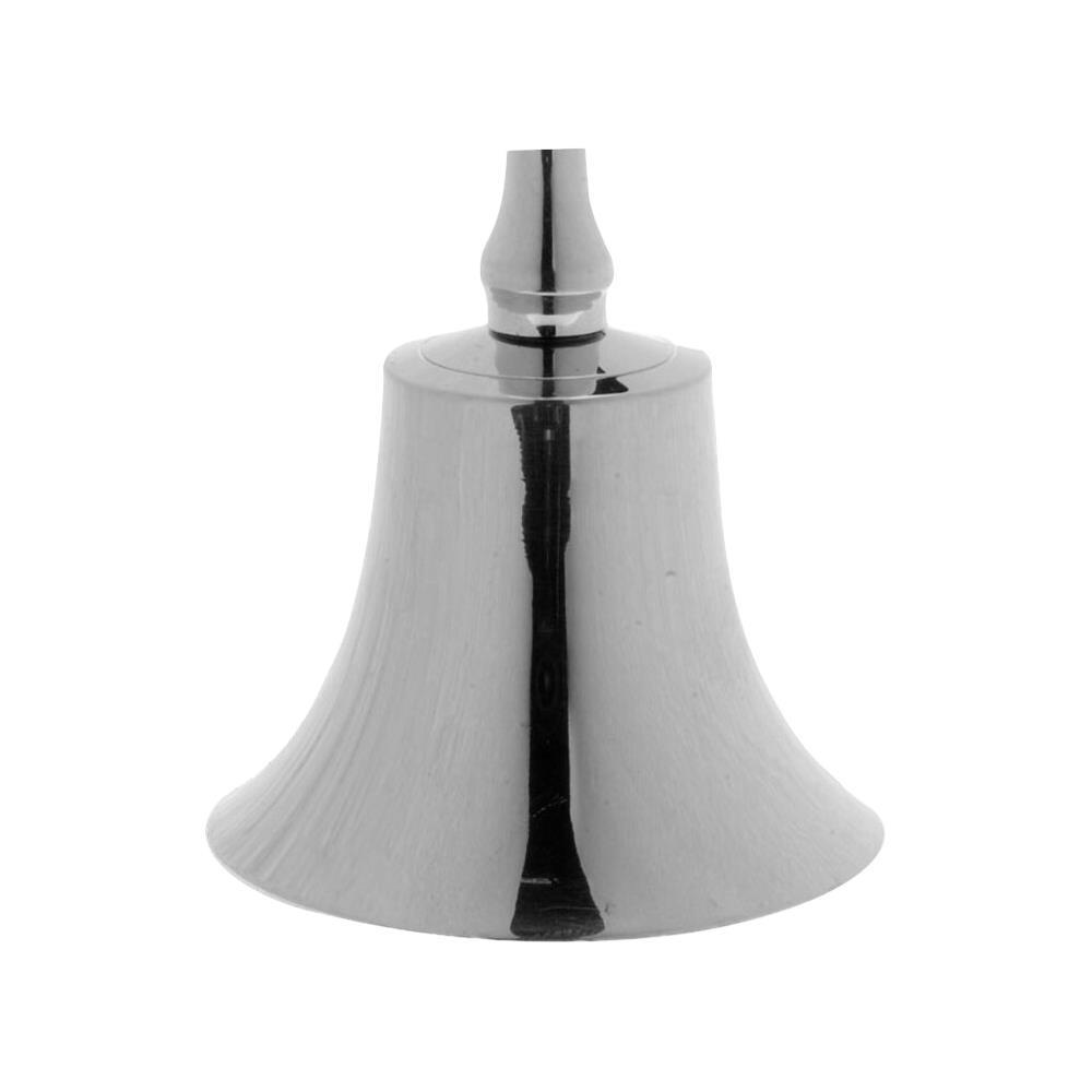 Μεταλλικό καμπανάκι αλουμινίου ασημί Υ11×Ø5,5 εκ.