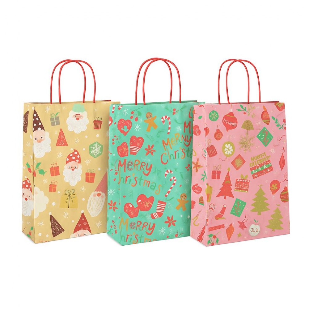 Χάρτινη τσάντα Υ34,5x25x8,5εκ. Sweet Xmas μεσαία