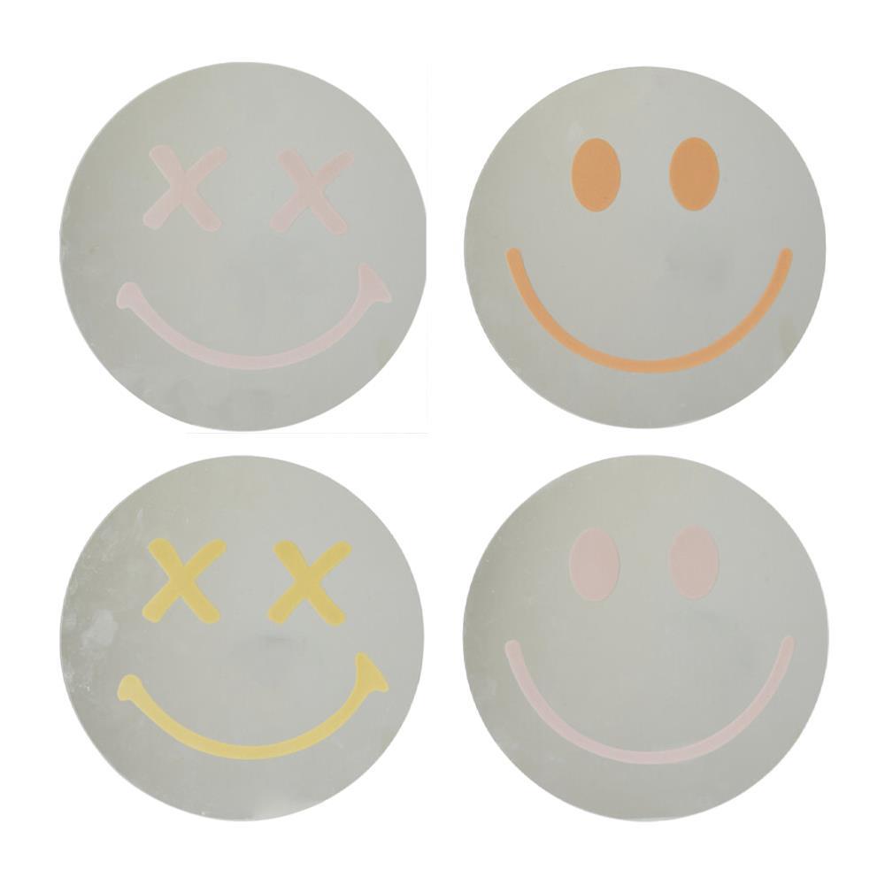 Καθρέφτης μικρός Smiley Face γυάλινος 25x25εκ.