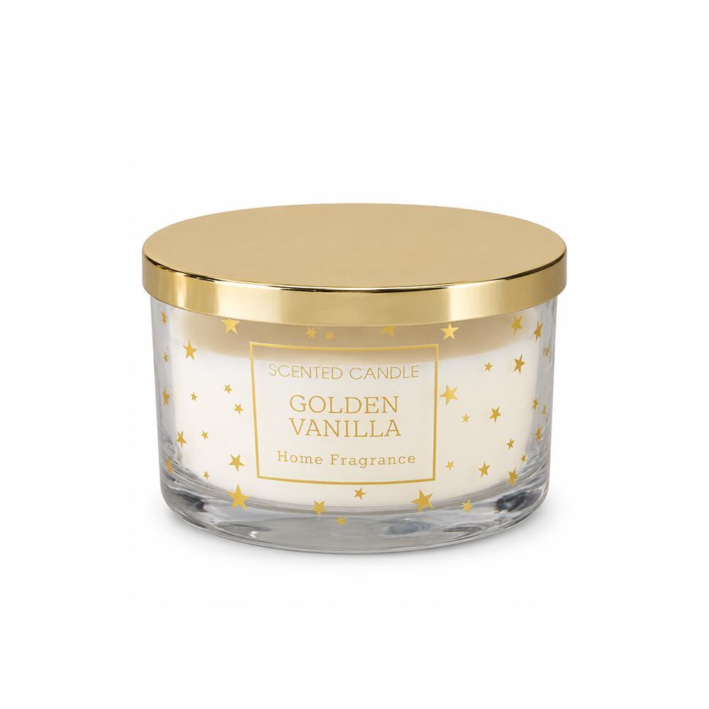 Αρωματικό κερί σε γυάλινο δοχείο Golden Vanilla Ø13εκ.