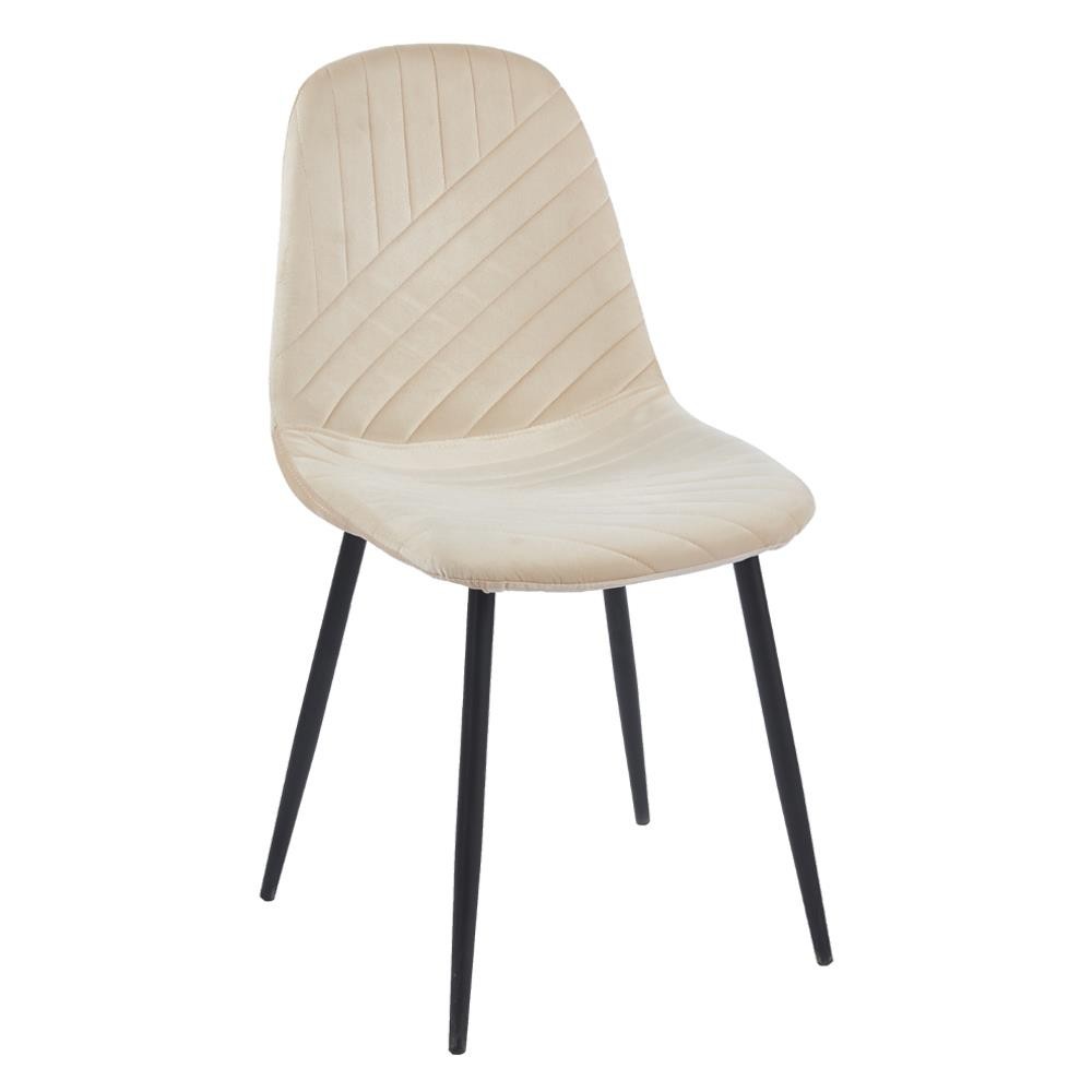 Καρέκλα Nextdeco βελούδινη μεταλλικά πόδια Υ88x55x44εκ.