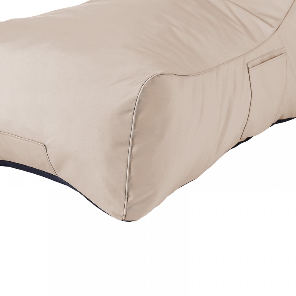 Πουφ ξαπλώστρα επαγγελματικό Otenda pakoworld αδιάβροχο σε μπεζ απόχρωση 67x110x65εκ