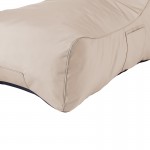 Πουφ ξαπλώστρα επαγγελματικό Otenda pakoworld αδιάβροχο σε μπεζ απόχρωση 67x110x65εκ