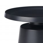 Τραπέζια σαλονιού Ginoze Inart σετ 2τεμ μέταλλο σε μαύρη απόχρωση