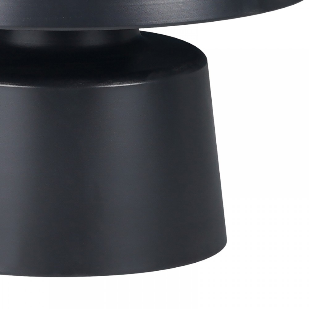 Τραπέζια σαλονιού Ginoze Inart σετ 2τεμ μέταλλο σε μαύρη απόχρωση