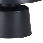 Τραπέζια σαλονιού Ginoze Inart σετ 2τεμ μέταλλο σε μαύρη απόχρωση