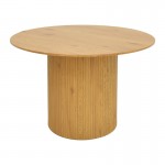 Τραπέζι Karulo pakoworld mdf σε sonoma απόχρωση Φ120x76εκ