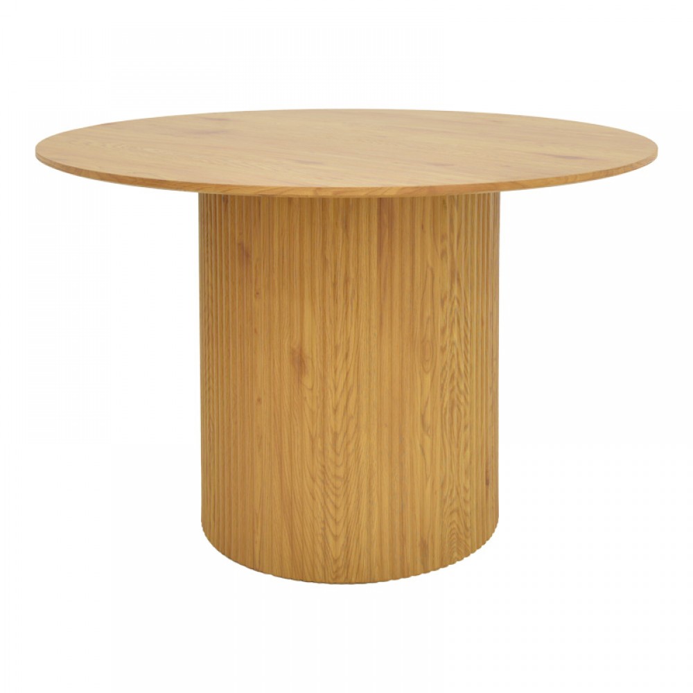 Τραπέζι Karulo pakoworld mdf σε sonoma απόχρωση Φ120x76εκ