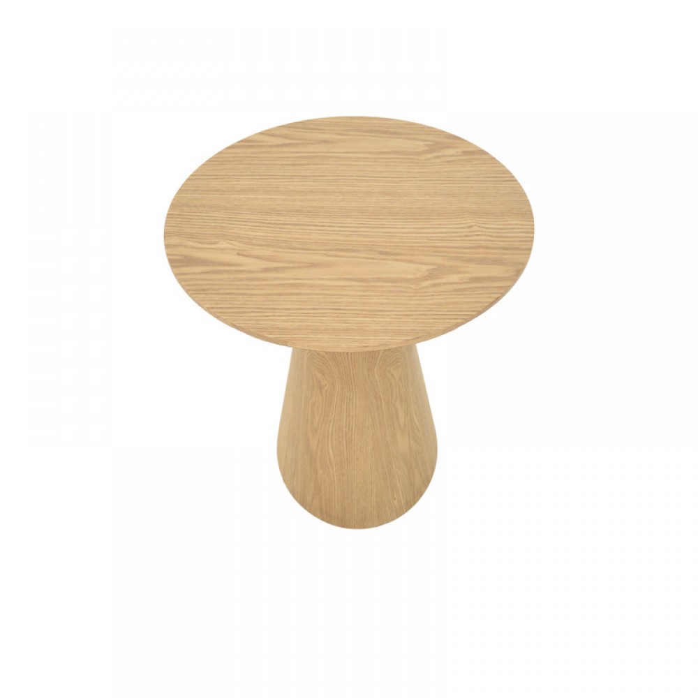 Τραπέζι σαλονιού Donda pakoworld mdf σε sonoma απόχρωση Φ60x40εκ