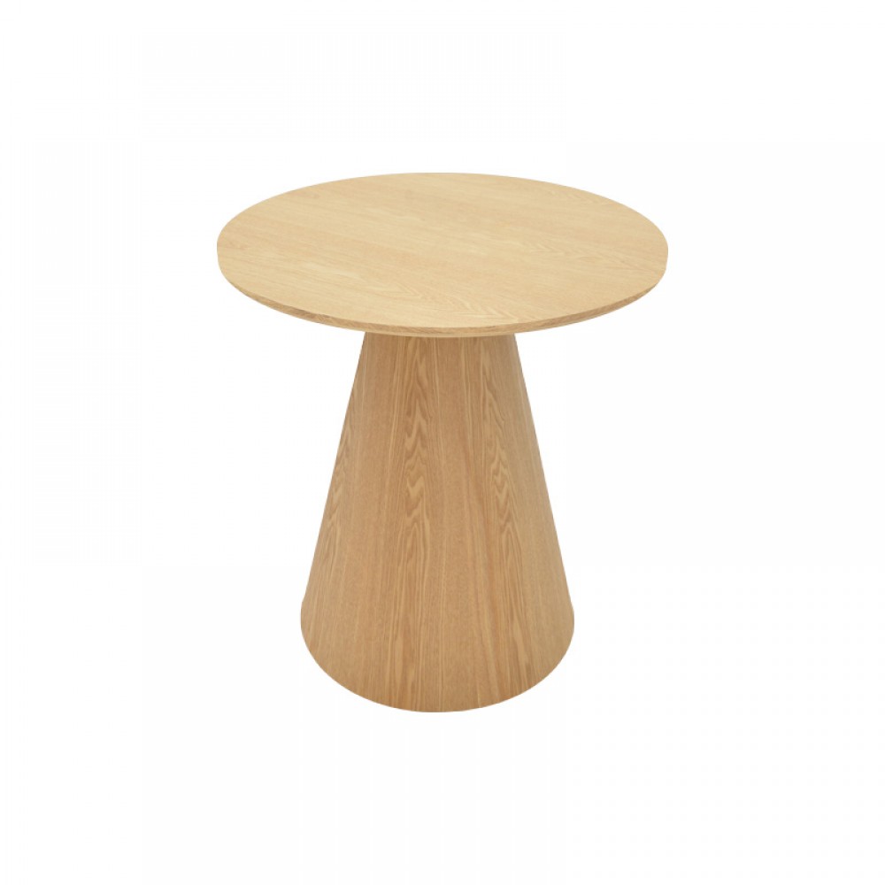 Βοηθητικό τραπέζι Donda pakoworld mdf sonoma Φ45x50εκ