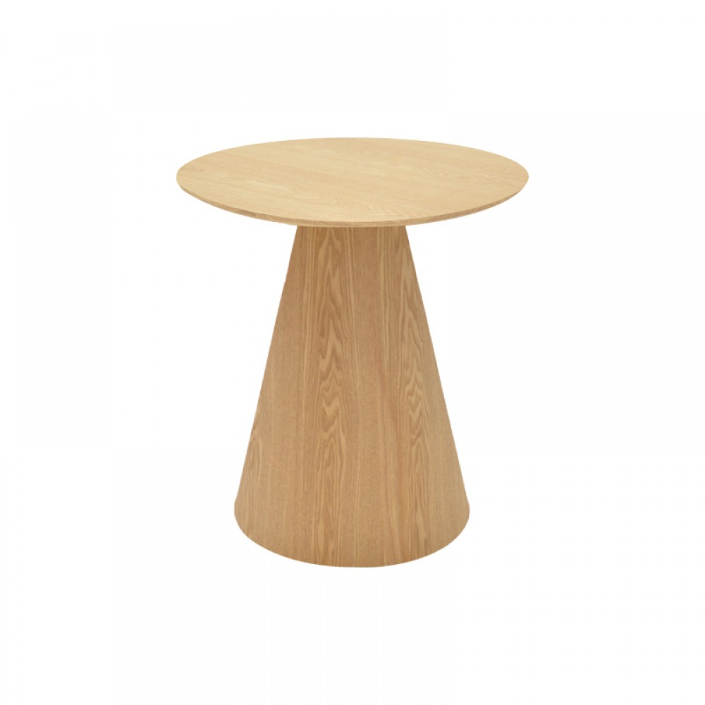 Βοηθητικό τραπέζι Donda pakoworld mdf sonoma Φ45x50εκ